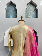 "ROYAL PINK BANARASI SHARARA" image 4