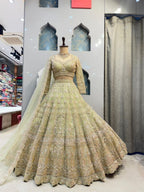 "SAGE GOLD ROYAL LEHENGA" image 0