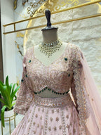 "BLUSH EMBELLISHED LEHENGA" image 2