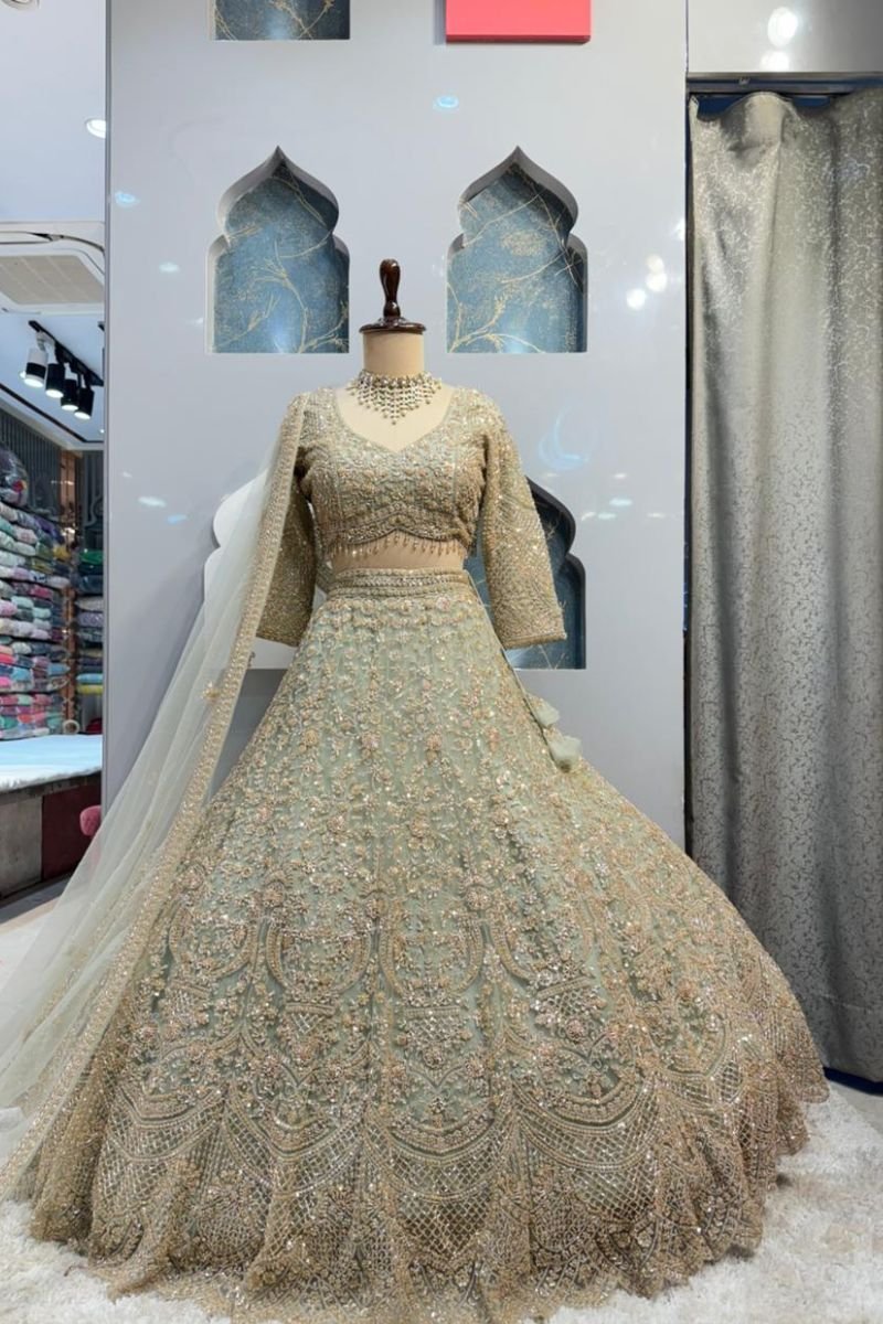 "CELESTIAL SAGE LEHENGA" image 0