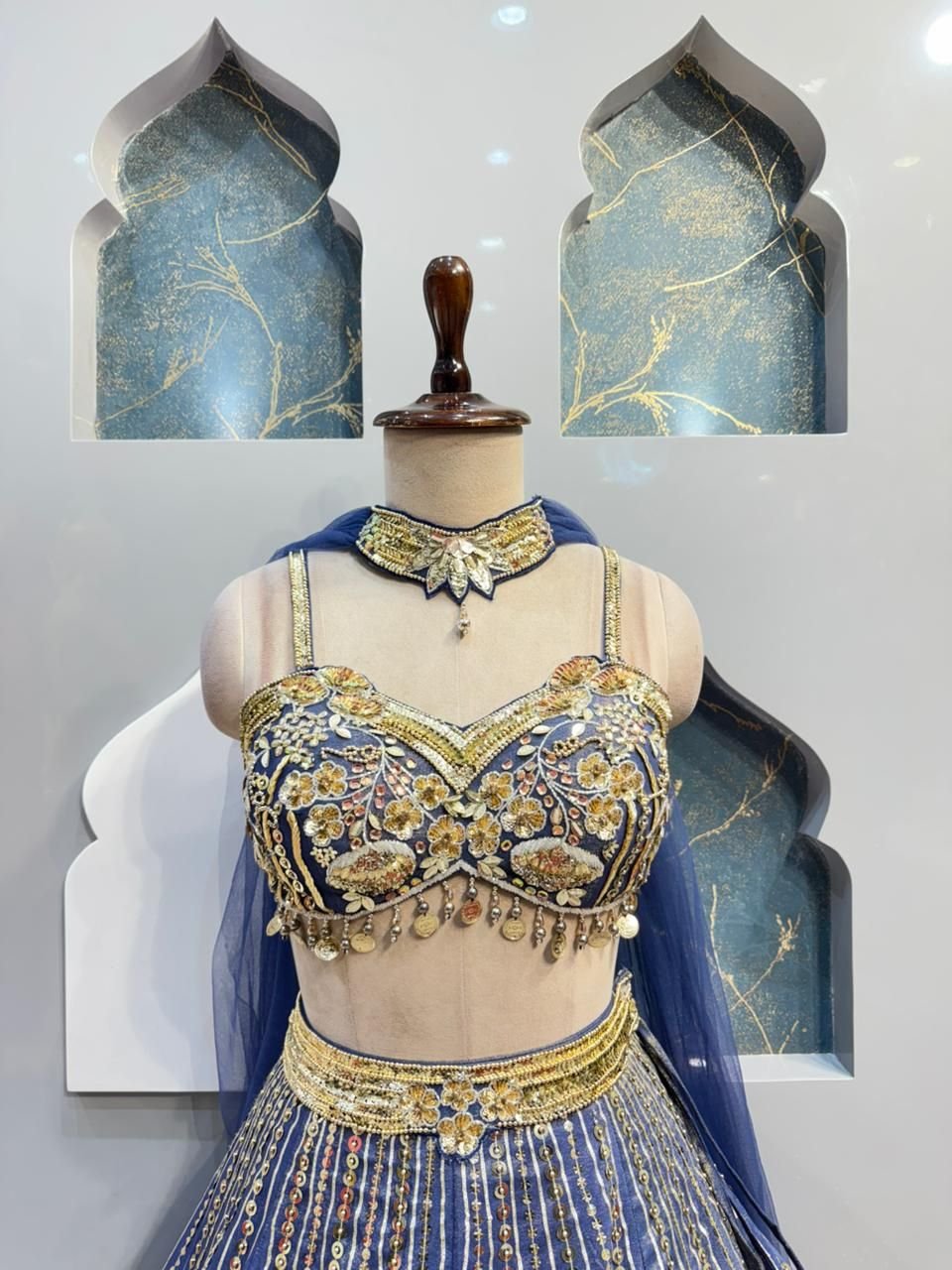 "NOOR-E-ZAR LAVENDER LEHENGA" image 1