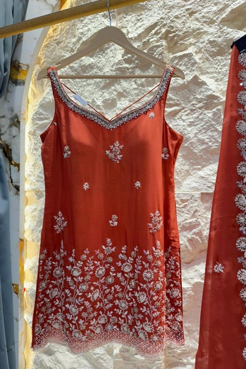 "BLUSH BLOOM SHARARA SUIT" image 1