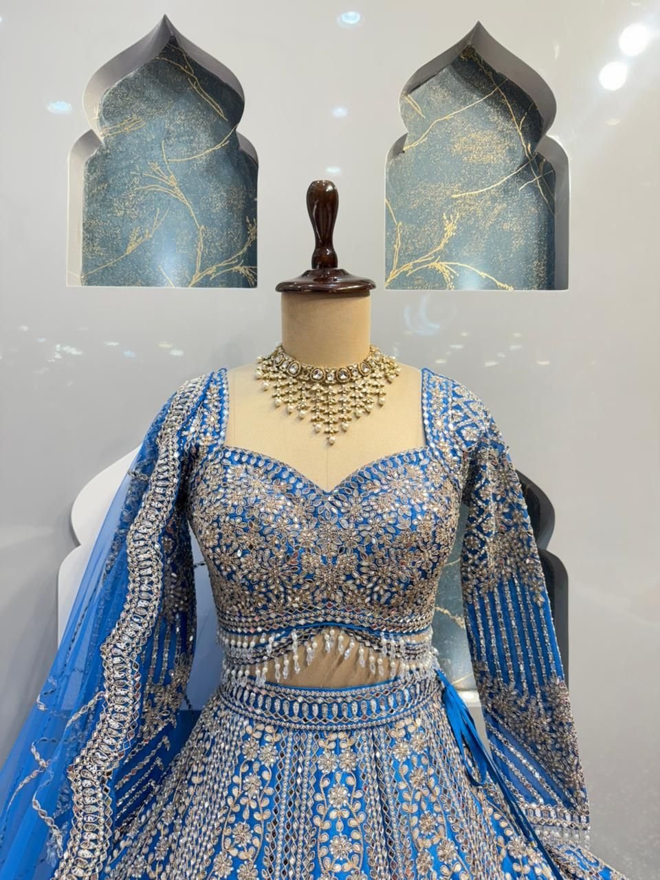 "ROYAL SAPPHIRE ELEGANCE LEHENGA" image 1