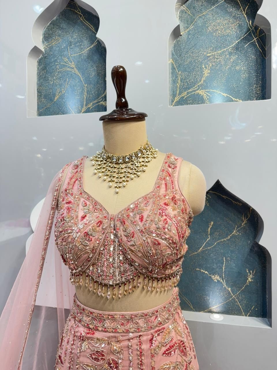 "BLUSH PINK EMBELLISHED MERMAID" image 2