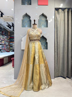 "GOLDEN MUSE HALTER INDO WESTERN" image 0