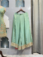 "MINT BLOSSOM EMBROIDERED SHARARA" image 3