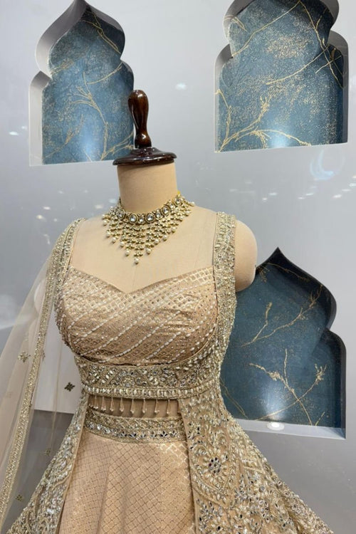 "GOLDEN HEIRLOOM MAJESTY LEHENGA" image 1