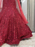 "CRIMSON ROYALE SEQUIN MERMAID image 3