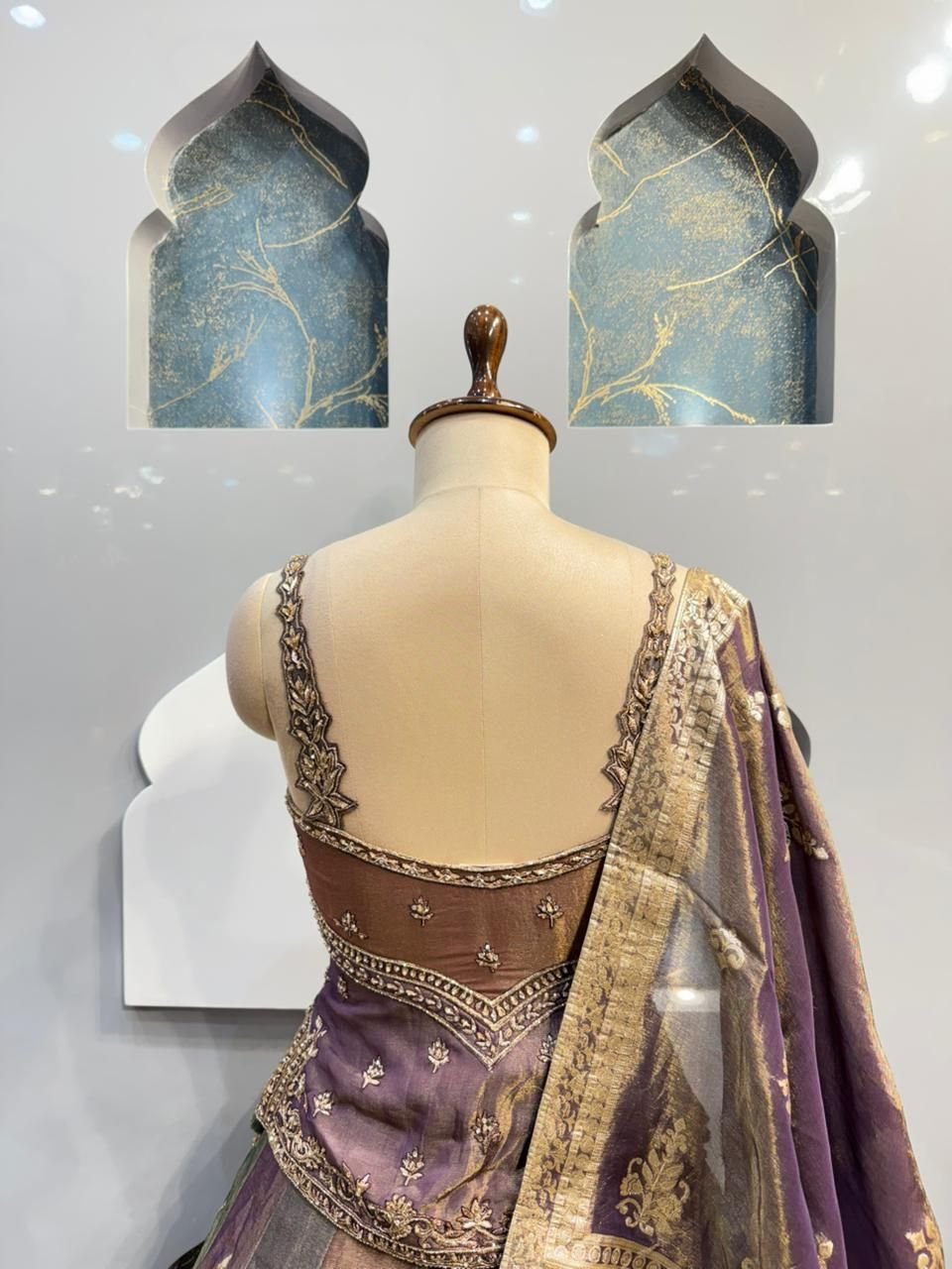 "ROYAL LAVENDER OMBRE LEHENGA" image 5