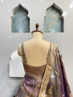 "ROYAL LAVENDER OMBRE LEHENGA" image 5