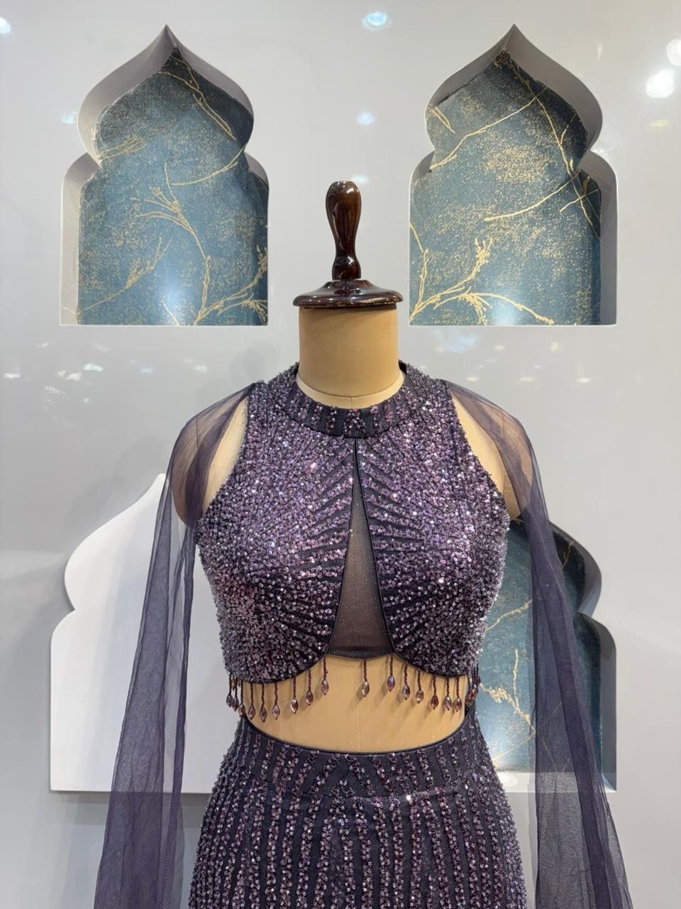 "MIDNIGHT PLUM SEQUIN MERMAID" image 1