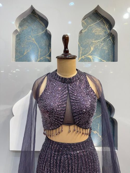 "MIDNIGHT PLUM SEQUIN MERMAID" image 1