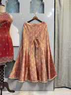 "CORAL EMBROIDERED SLEEVELESS SHARARA" image 3