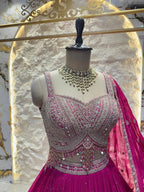 "FUCHSIA NOOR LEHENGA" image 2