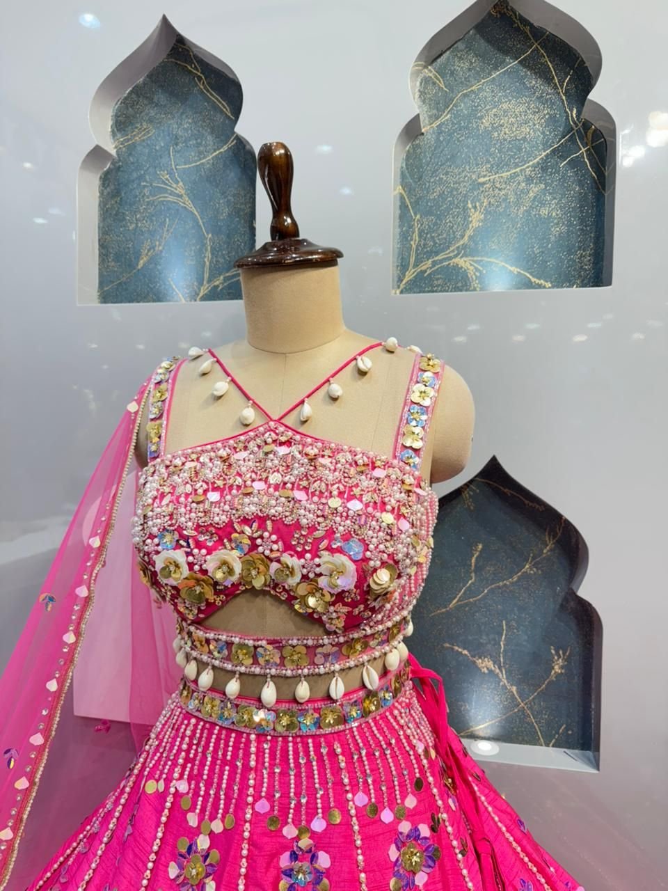 "RANI NOOR MIRRORWORK LEHENGA" image 2
