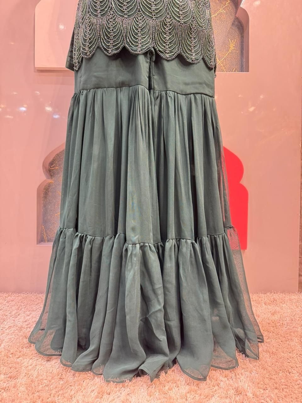 "REGAL FOREST GREEN SHARARA" image 3