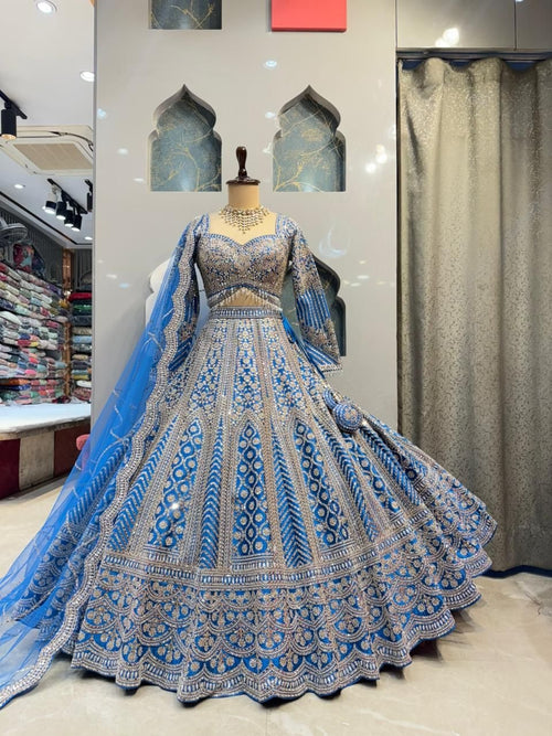 "ROYAL SAPPHIRE ELEGANCE LEHENGA" image 0