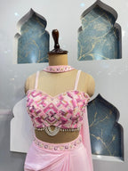 "BLUSH PINK DRAPED INDOWESTERN" image 2