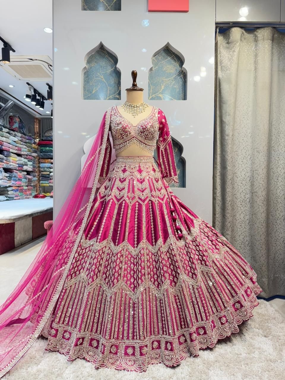 "RANI PINK COUTURE LEHENGA" image 0