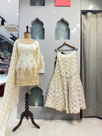 "IVORY GOLD ROYAL SHARARA GARARA SUIT" image 0