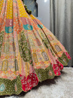 "RANG MAHAL MULTICOLOR LEHENGA" image 3