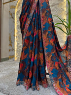 "SAPPHIRE FLORAL SAREE" image 4