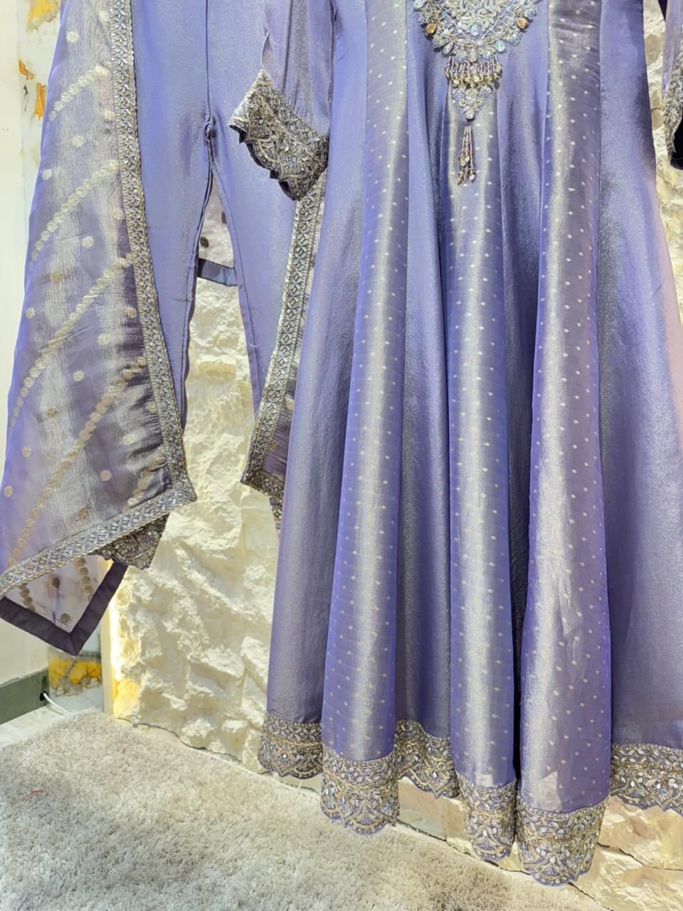 "LAVENDER LUXE ANARKALI" image 4