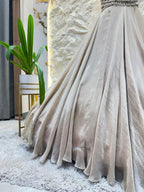 "CHAMPAGNE ELEGANCE DESIGNER LEHENGA" image 4