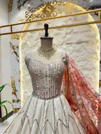 "IVORY BLUSH RADIANCE LEHENGA" image 1