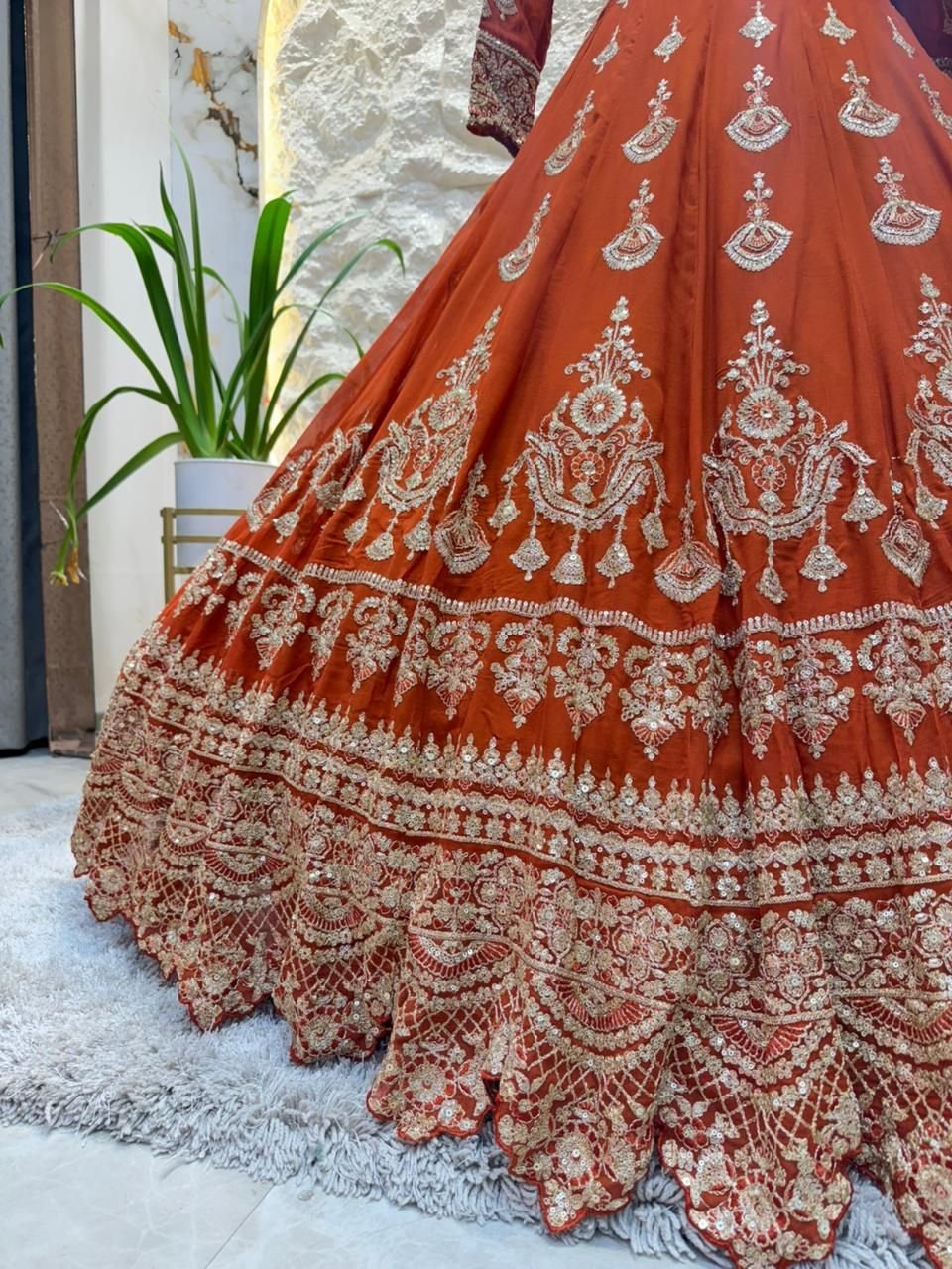 "SIENNA SPARK EMBROIDERED LEHENGA" image 3