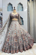 "HEIRLOOM IVORY LEHENGA" image 4