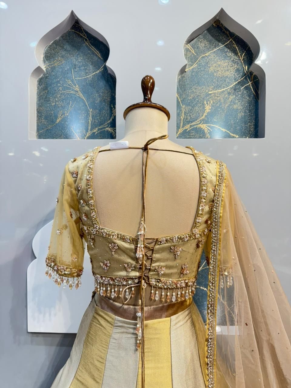 "GOLDEN RADIANCE BRIDAL LEHENGA" image 5