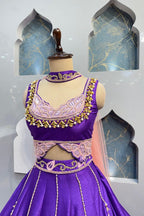 "ROYAL PURPLE DESIGNER LEHENGA" image 2