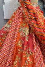 "MULTICOLOUR FESTIVE LEHENGA" image 3