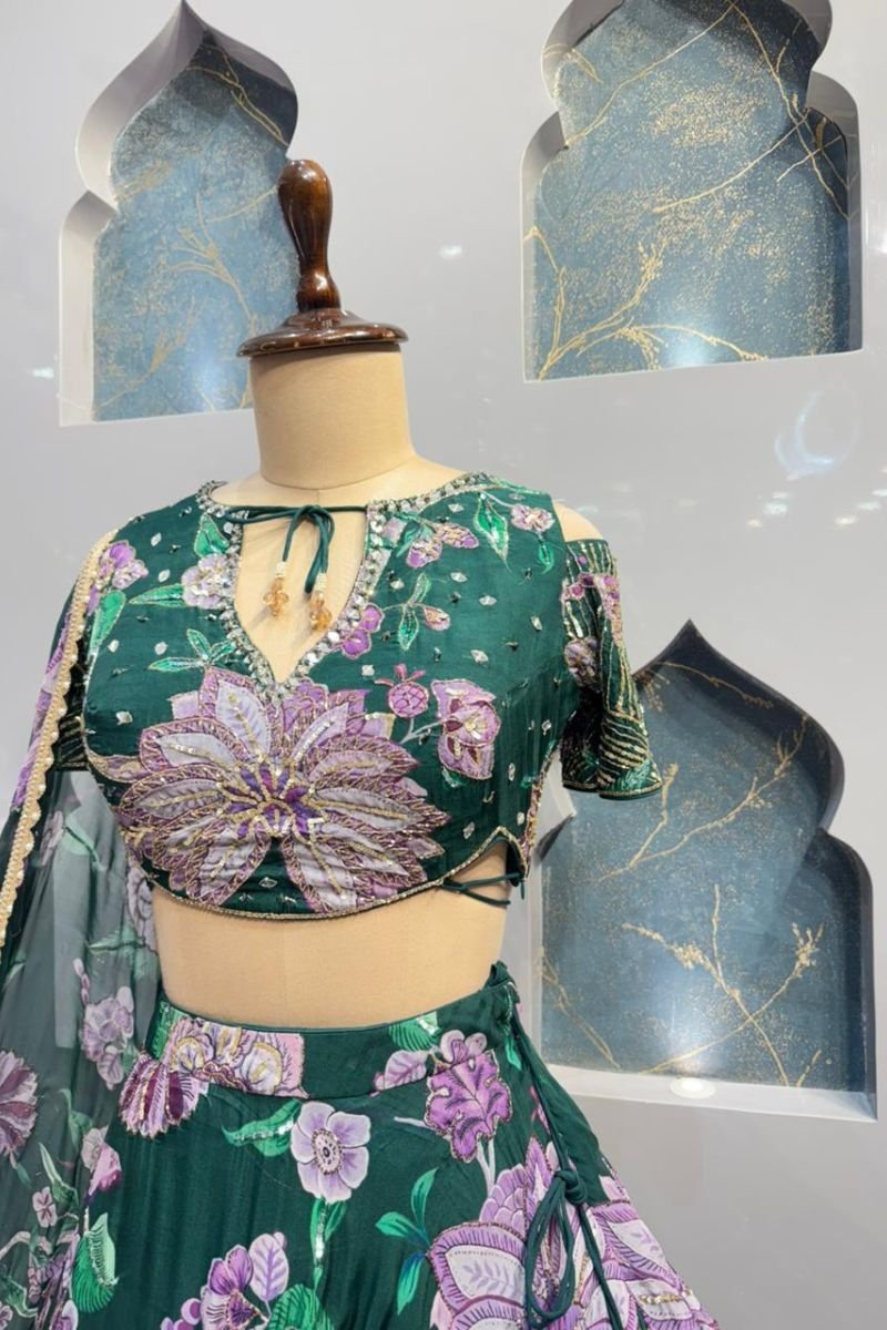 "BLOOM PRINT LEHENGA" image 2