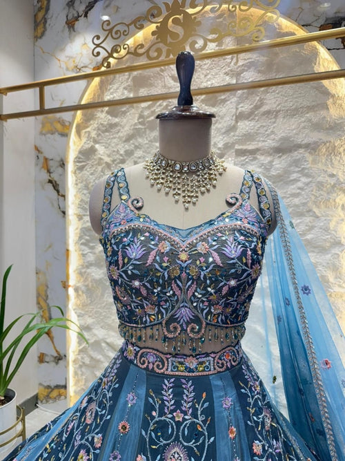 "AZURE NOOR LEHENGA" image 1