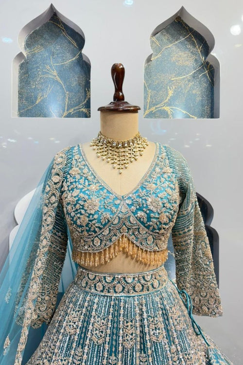 "AQUA ROYALE LEHENGA" image 1