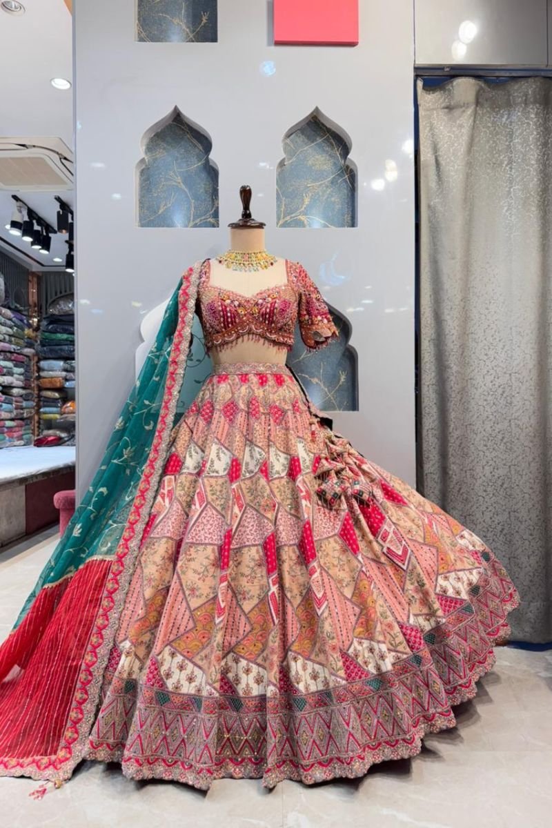 "ROYAL PATCHWORK LEHENGA" image 0