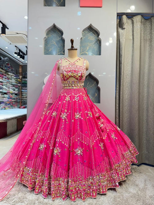 "RANI NOOR MIRRORWORK LEHENGA" image 0