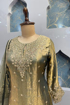 "OLIVE GREEN GARARA SET" image 2