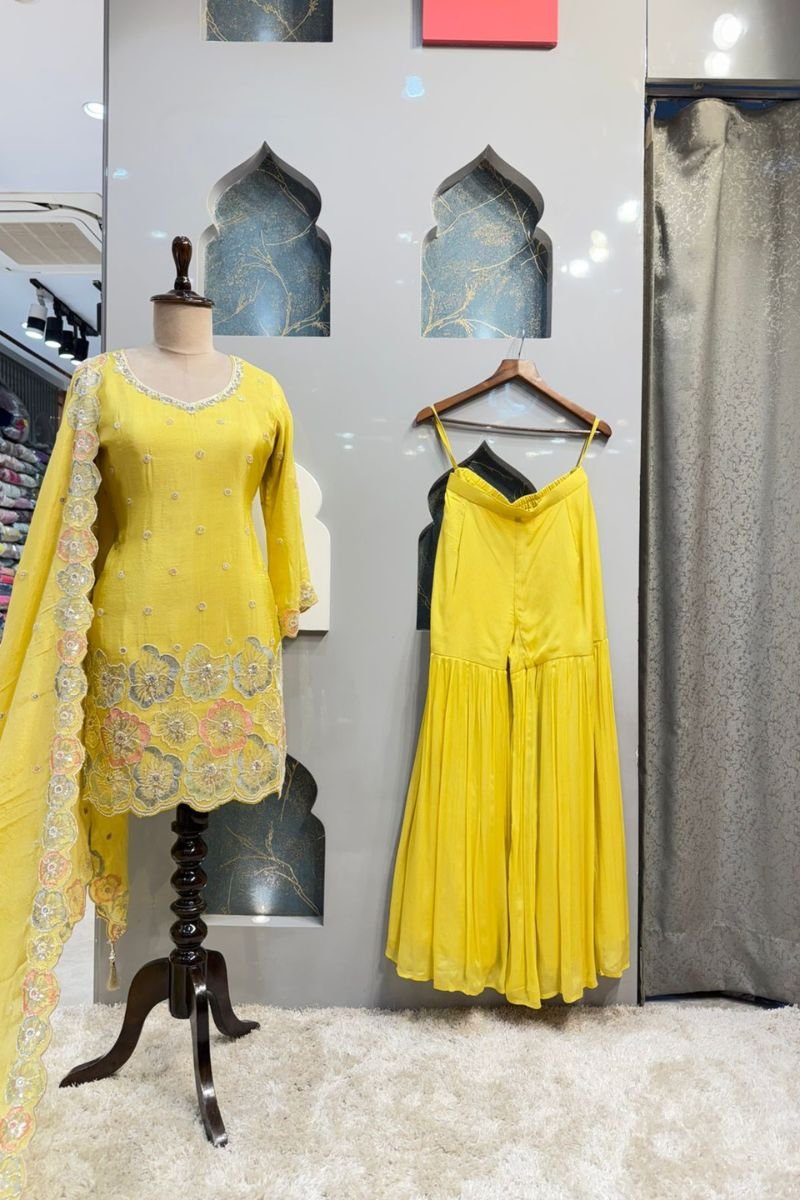 "SUNSHINE BLOOM YELLOW SHARARA" image 0