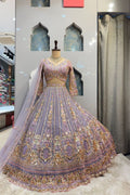 "ROYAL LAVENDER HEIRLOOM LEHENGA" image 0