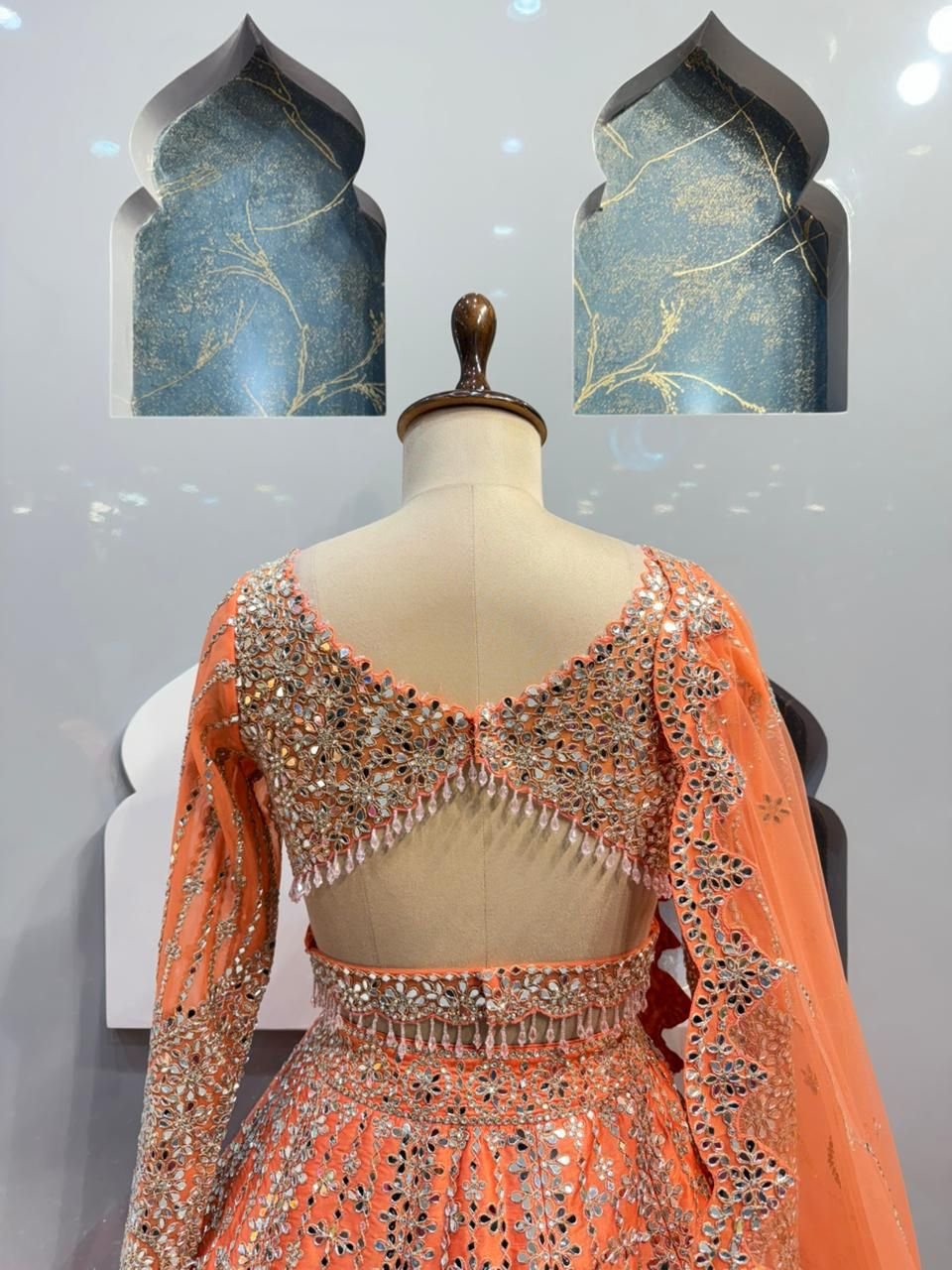 "SUNSET GLOW DESIGNER LEHENGA" image 5