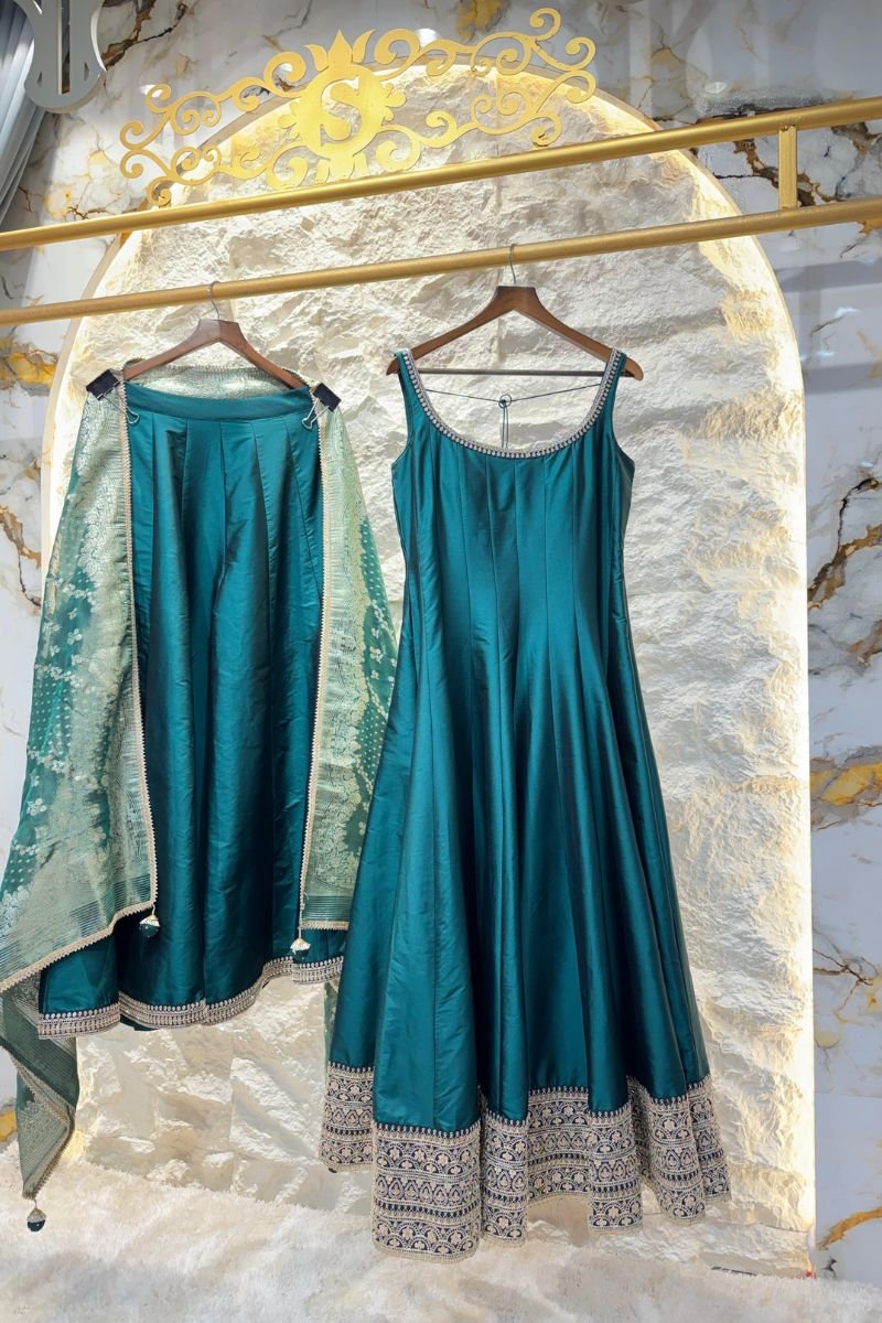 "TEAL GRACE ANARKALI" image 0