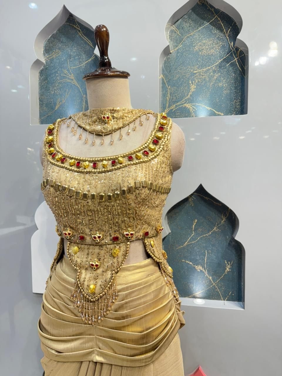 "REGAL GOLD DRAPE INDO-WESTERN" image 2