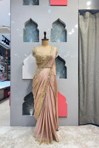 "BLUSH GOLD DRAPE ELEGANCE" image 0