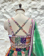"ROYAL RHAPSODY MULTICOLOUR LEHENGA" image 5