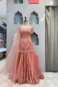 "BLUSH PINK ELEGANCE SHARARA" image 0