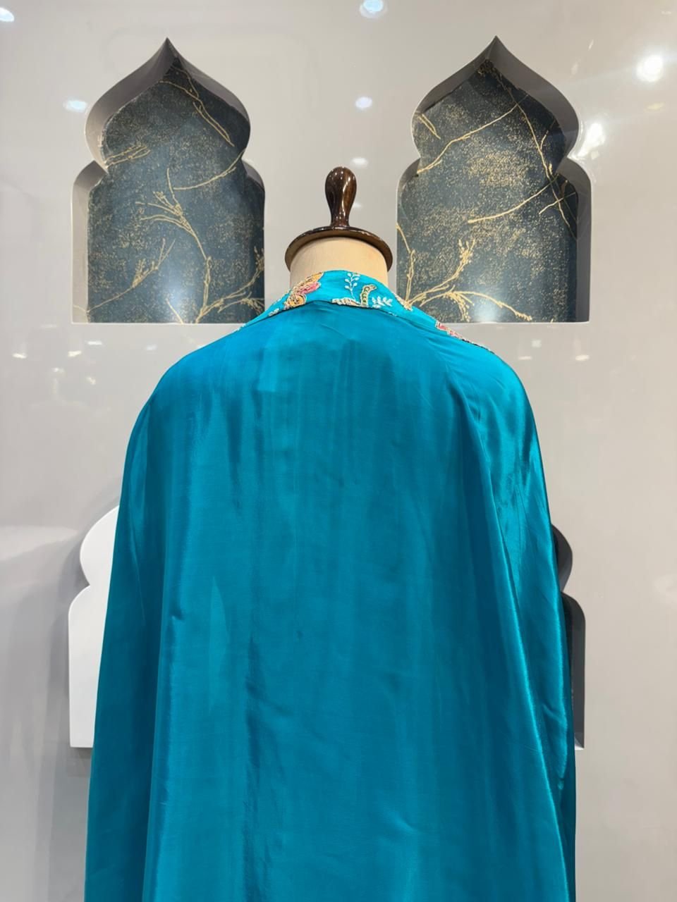 "AQUA ELEGANCE EMBROIDERED INDO-WESTERN" image 4