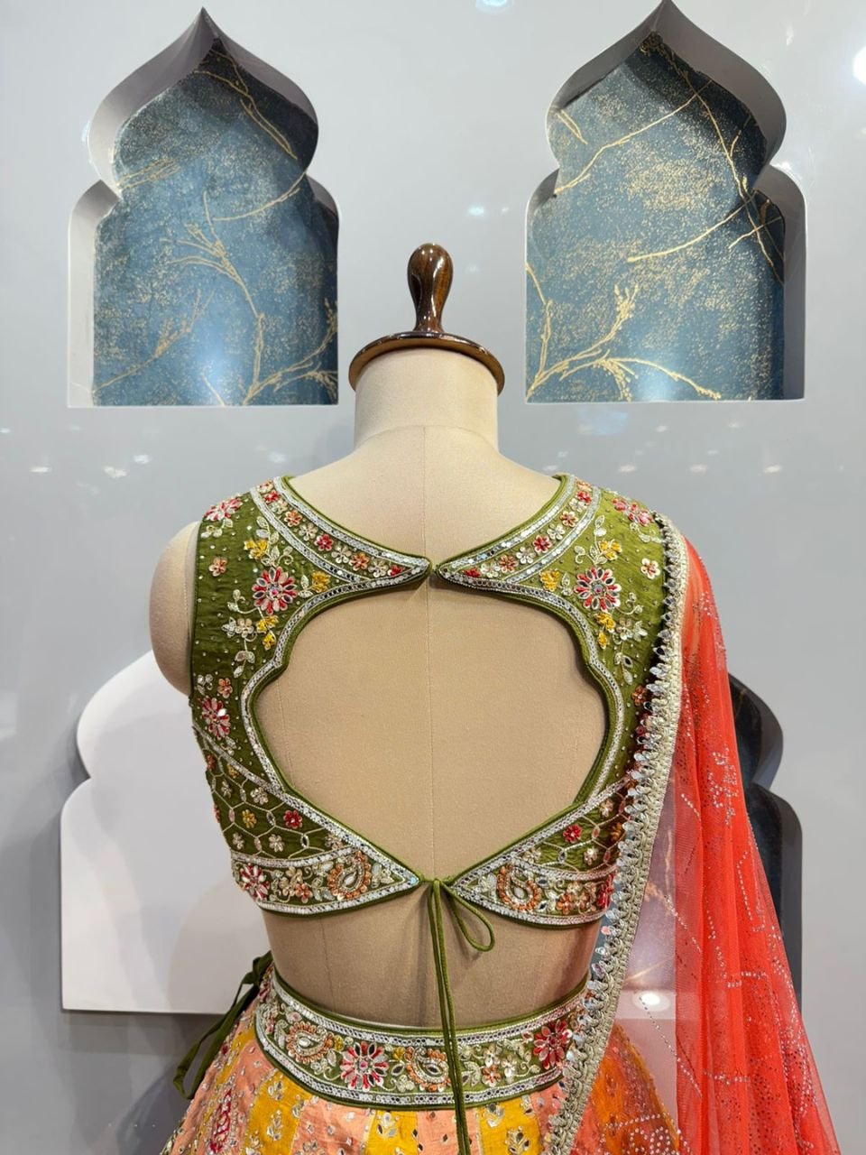 "RANG MAHAL MULTICOLOR LEHENGA" image 4